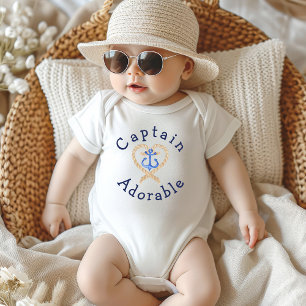 Kapitein Schattig Schattigee Nautische Baby Romper