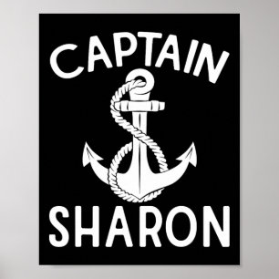 Kapitein Sharon Anker Schip Jacht Varend Boot Poster