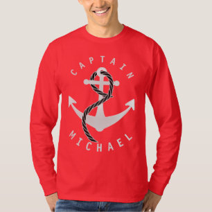 Kapitein Shirt Anchor Aangepast