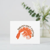 Kapitein Shrimp Boat Briefkaart (Staand voorkant)
