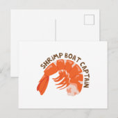 Kapitein Shrimp Boat Briefkaart (Voorkant / Achterkant)