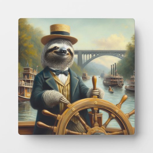 Kapitein Sloth Riverboat Fotoplaat (Voorkant)