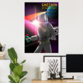 Kapitein Spaceman Poster (Thuiskantoor)