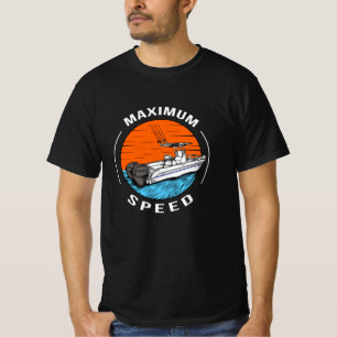 Kapitein Speedboot Racing Boat Motorboot T-shirt
