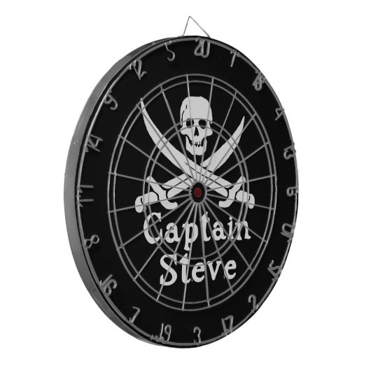 Kapitein Steve Dartbord (Voorkant Links)