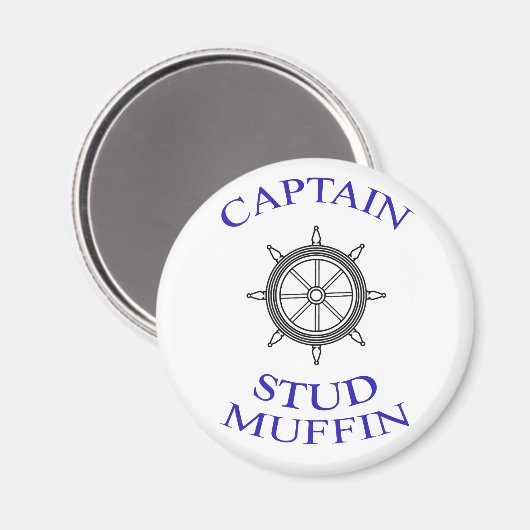 Kapitein Stud Muffin Magneet (Voorkant / Achterkant)