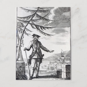 Kapitein Teach, gewoonlijk Blackbeard genoemd Briefkaart