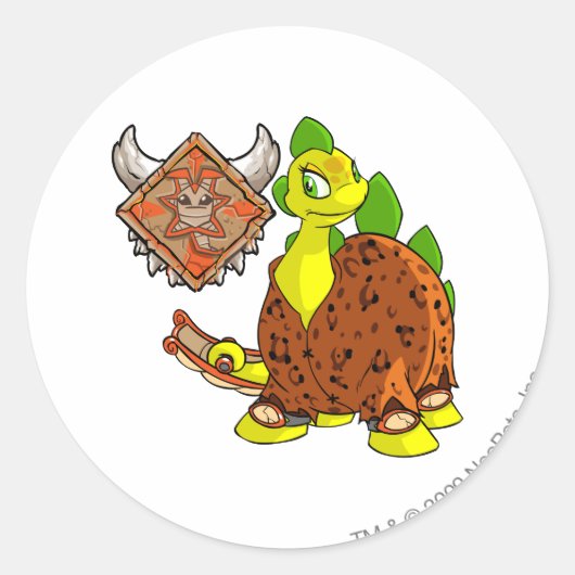 Kapitein Tirannia 1 Ronde Sticker (Voorkant)