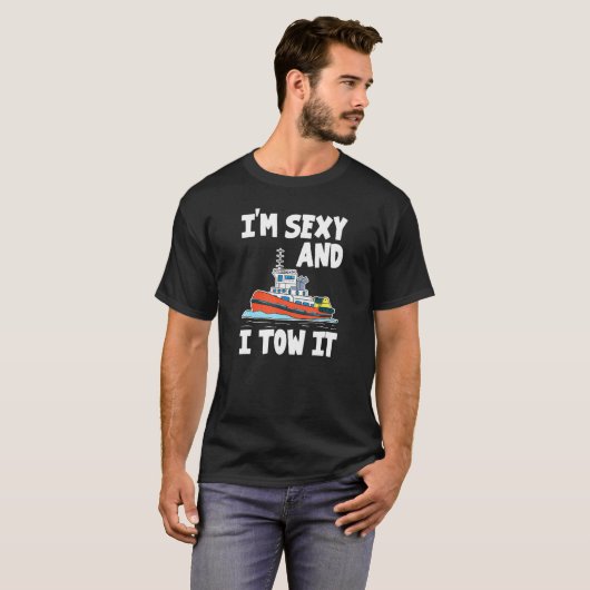 Kapitein Tugboot Skipper Tug Boat Towboat Operator T-shirt (Voorkant volledig)