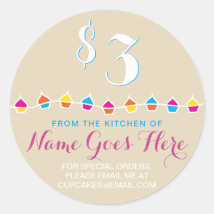 KAPITEIN uit de keuken van briketten Ronde Sticker