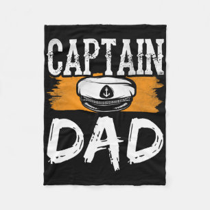Kapitein Vader Jacht Boot Bemanning Schip Vader Pa Fleece Deken