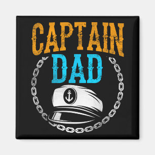 Kapitein Vader Schip Boot Varen Jacht Vader Papa P Magneet