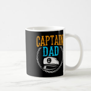 Kapitein Vader Schip Boot Zeilen Jacht Vader Papa Koffiemok