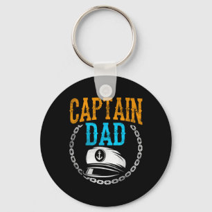 Kapitein Vader Schip Boot Zeilen Jacht Vader Papa Sleutelhanger