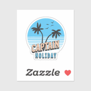 Kapitein Vakantie Sticker