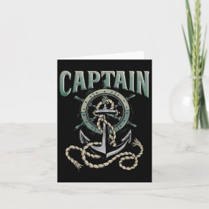 Kapitein van de boot kaart
