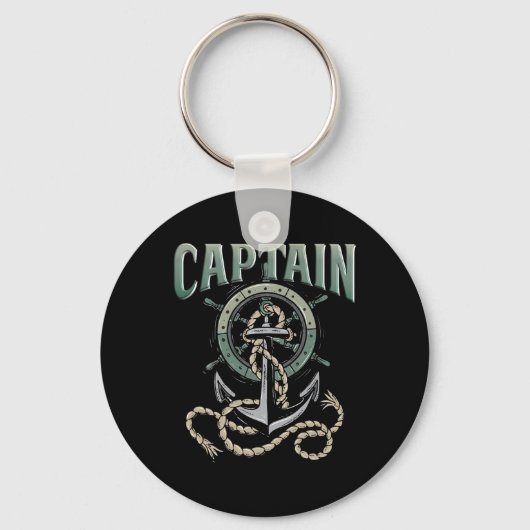 Kapitein van de boot sleutelhanger (Voorkant)