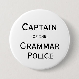 Kapitein van de Button van de politie van Grammar