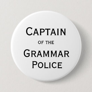 Kapitein van de Button van de politie van Grammar