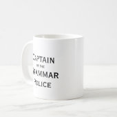 Kapitein van de Grammar Politie Koffiebeker Koffiemok (Voorkant links)