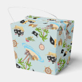 Kapitein van het Pirate Ship Verjaardagsfeest Bedankdoosjes (Achterkant)