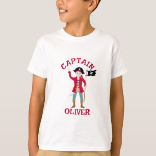 Kapitein van het Pirate Ship Verjaardagsfeest T-shirt