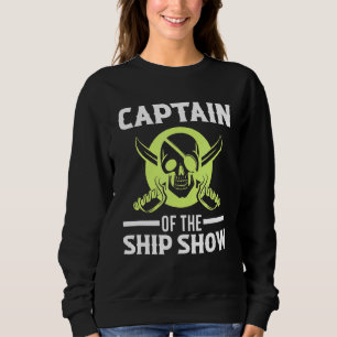 Kapitein van het Show Cross Pirate Sword Skull Trui