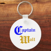Kapitein Walt - Sleutelhanger aan boord (Voorkant)