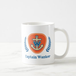 "Kapitein Wanker" Coffee Mok