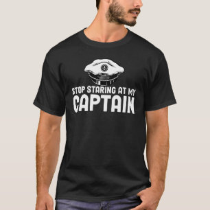 Kapitein Wife Boat Captains Gezegden T-shirt