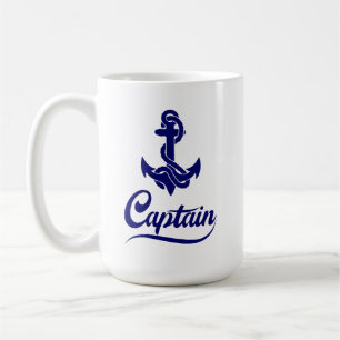 Kapitein Zeilboot Anker Zeevaart Design Koffiemok