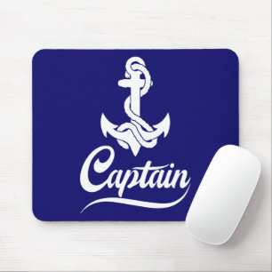 Kapitein Zeilboot Anker Zeevaart Design Muismat