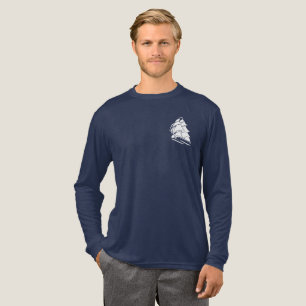 Kapitein Zeilboot Anker Zeevaart Design Tri-Blend Shirt
