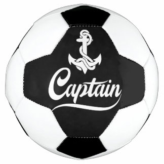 Kapitein Zeilboot Anker Zeevaart Design Voetbal