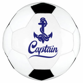 Kapitein Zeilboot Anker Zeevaart Design Voetbal