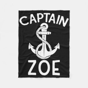 Kapitein Zoe Schip Boot Zeilboot Jacht  Fleece Deken