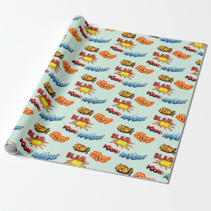 Kapow! Blam! Pow! Aaagh! Cadeaupapier