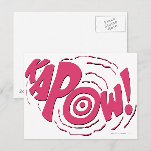 KAPOW! BRIEFKAART (Voorkant / Achterkant)