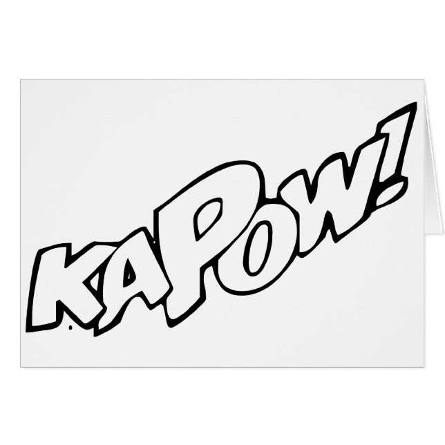 Kapow Card (Voorkant Horizontaal)
