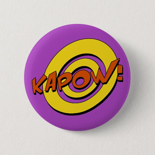 Kapow Comic Book Badge Ronde Button 5,7 Cm (Voorkant)