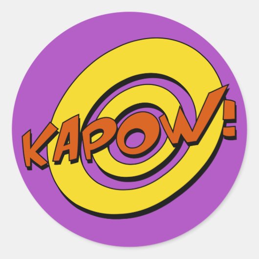 Kapow Comic Book Sticker (Voorkant)