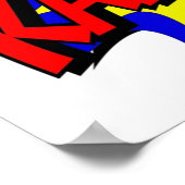 KAPOW Comic Book Style Poster (Hoek)