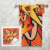 KAPOW Leuke Retro Strip Pop Art Bad Handdoek