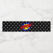 Kapow Pop Art Superpower Étiquette de bouteille d' (Étiquettes simples)