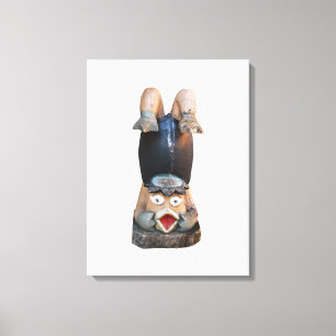 Kappa 河 童 Handstand Canvas Afdruk