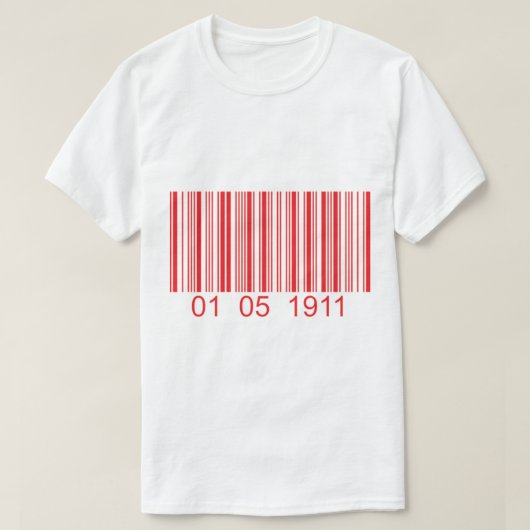 Kappa Barcode 01 05 1911 T-shirt (Design voorkant)