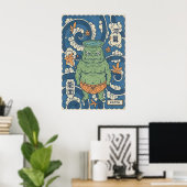 Kappa décoration murale japonaise impression audac (Bureau à domicile)