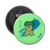 Kappa- Japans Yokai Monster Button Flesopener (Voorkant)