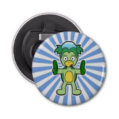 Kappa- Japanse yokai Monster Button Flesopener (Voorkant)