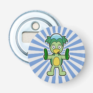 Kappa- Japanse yokai Monster Button Flesopener